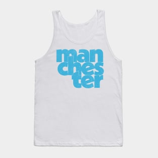 Manchester / Retro Style Typography Design Tank Top